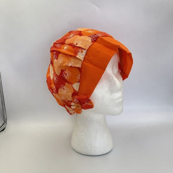 Women Surgical Scrub Hat With Matching Mask - Picture 7 of 11